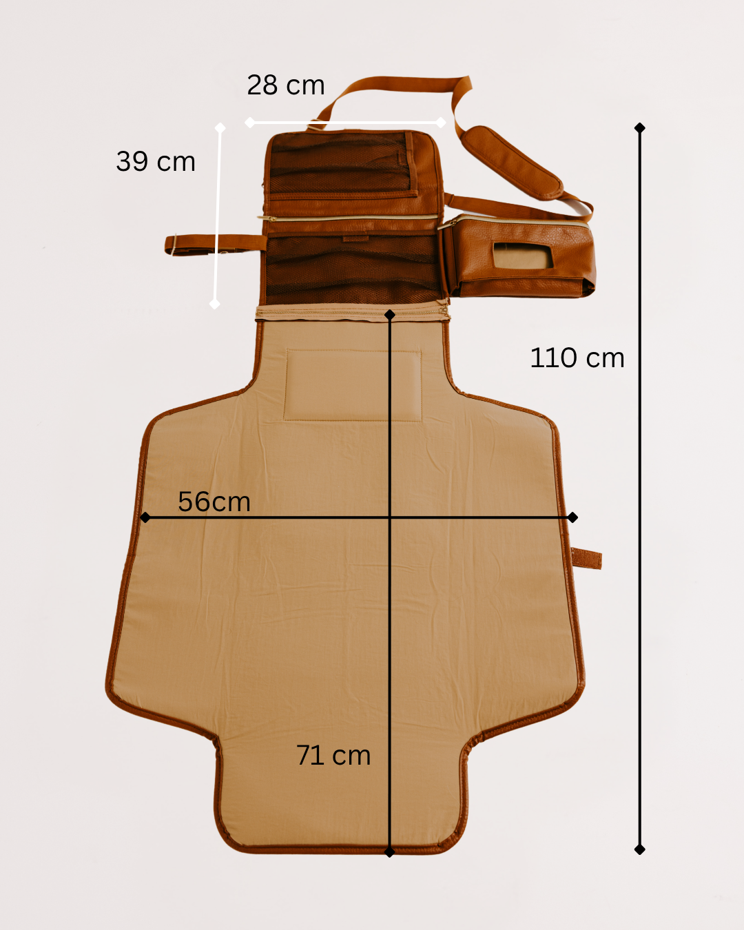 The Tiny Nomads 2-in-1 Nappy Change Crossbody Bag