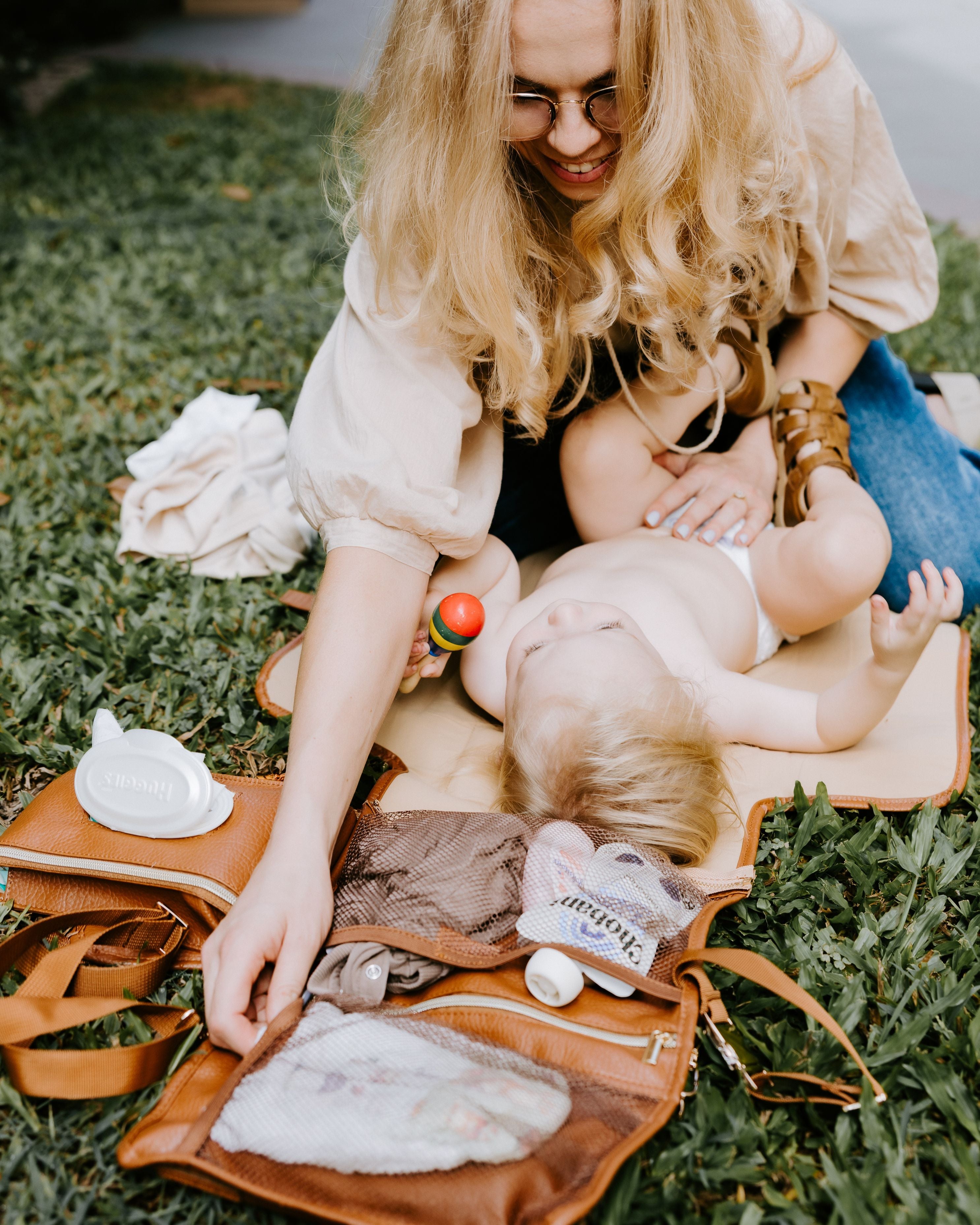 The Tiny Nomads 2-in-1 Nappy Change Crossbody Bag